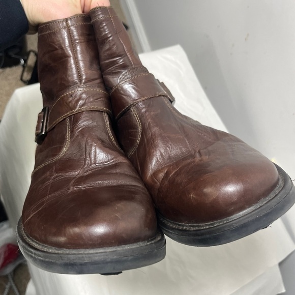 Venturini for Men Pisa Chukka Leather Boot Sz 11.5 EUC Chocolate Brown